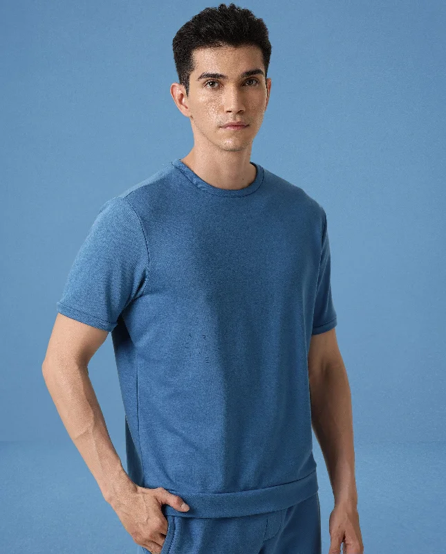 Men's Shirts with Graphic SleevesSweat Tee Enamel Blue Men