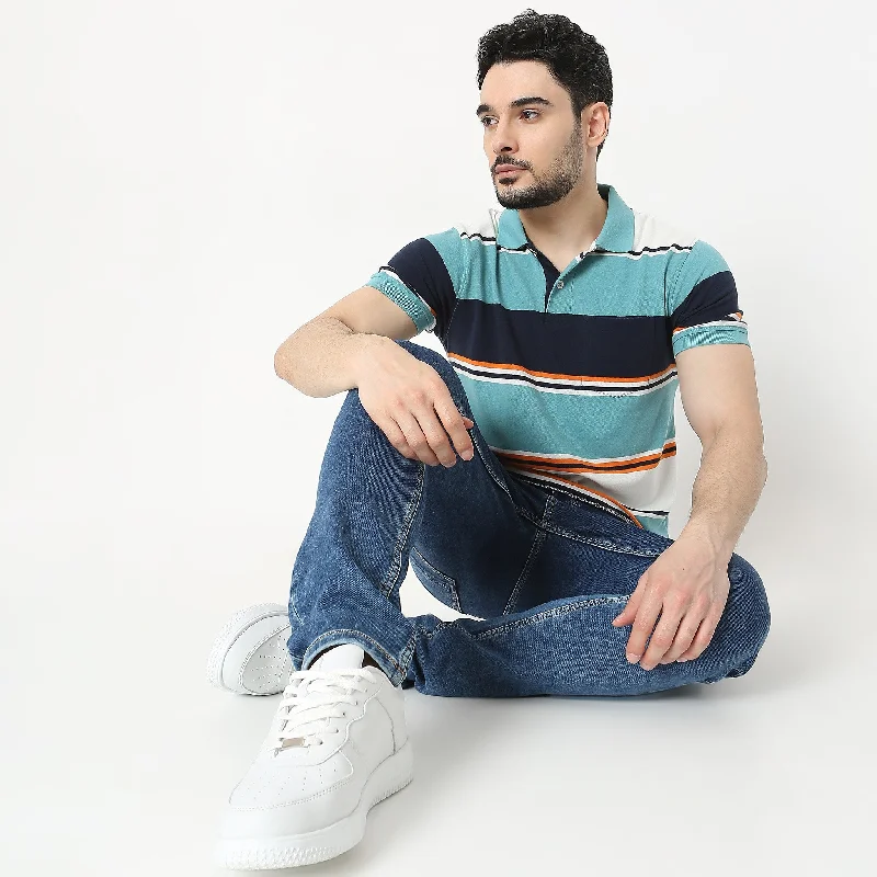 Men's Shirts for FishingMadison Polo™ - Comfort Blend - Regular Fit Striped Polo T-Shirt Men's Shirts for FishingMadison Polo™ - Comfort Blend - Regular Fit Striped Polo T-Shirt