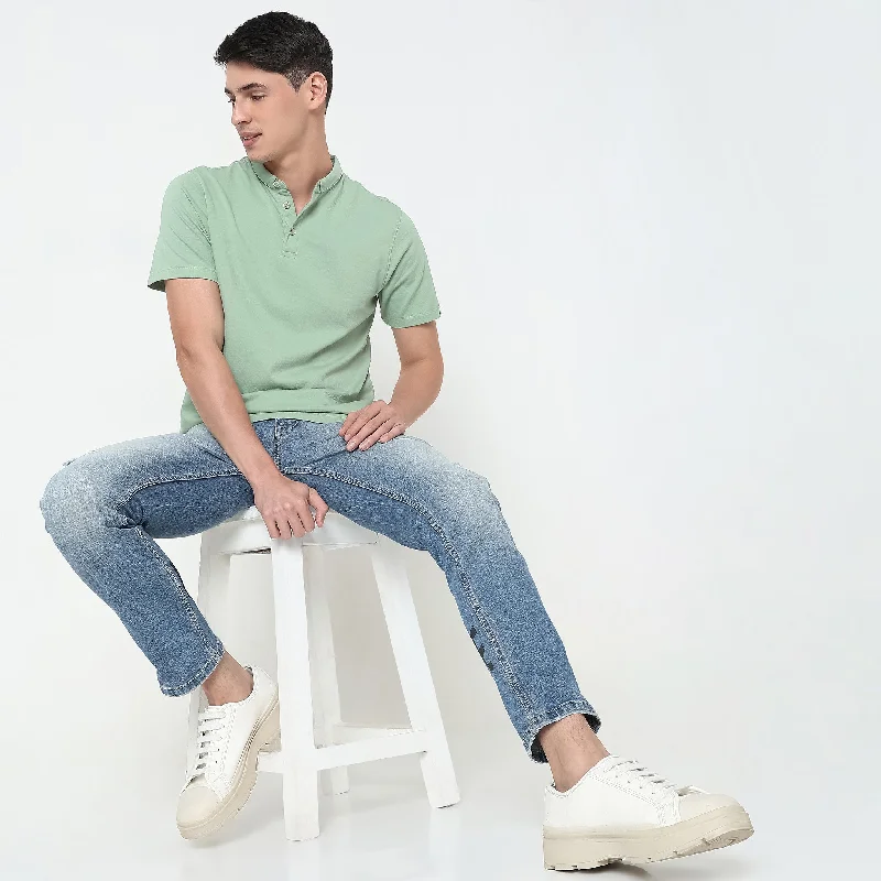 Men's Casual Shirts for Everyday WearRegular Fit Structured Polo T-Shirt