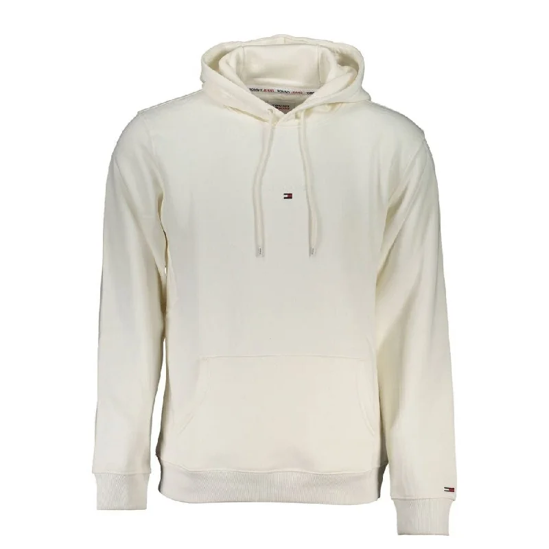 Men's Sweaters for Winter SportsTommy Hilfiger White Cotton Men Men's Sweater