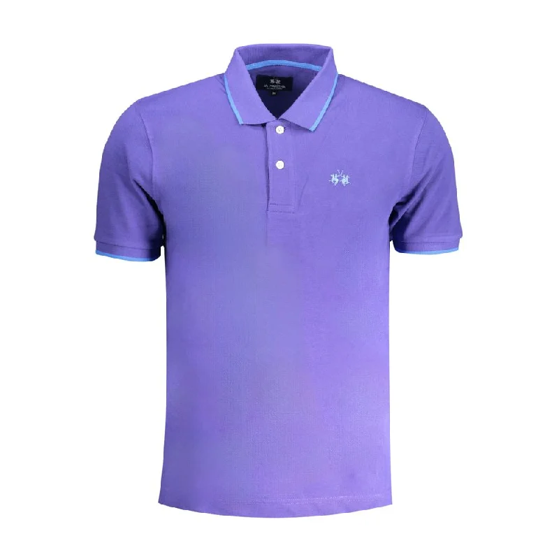 Solid-Colored Men's ShirtsLa Martina  Cotton Polo Men's Shirt