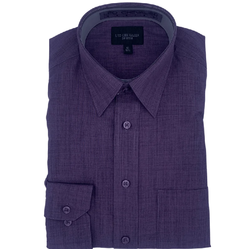 Men's Crew Neck T-Shirts for Everyday WearLeo Chevalier Long Sleeve Dress Shirt - 225156 Men's Crew Neck T-Shirts for Everyday WearLeo Chevalier Long Sleeve Dress Shirt - 225156