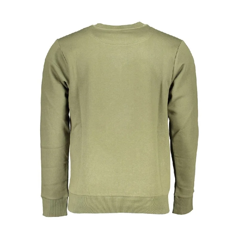 Men's Sweaters with A-Line ShapesU.S. Grand Polo Green Cotton Men's Sweater