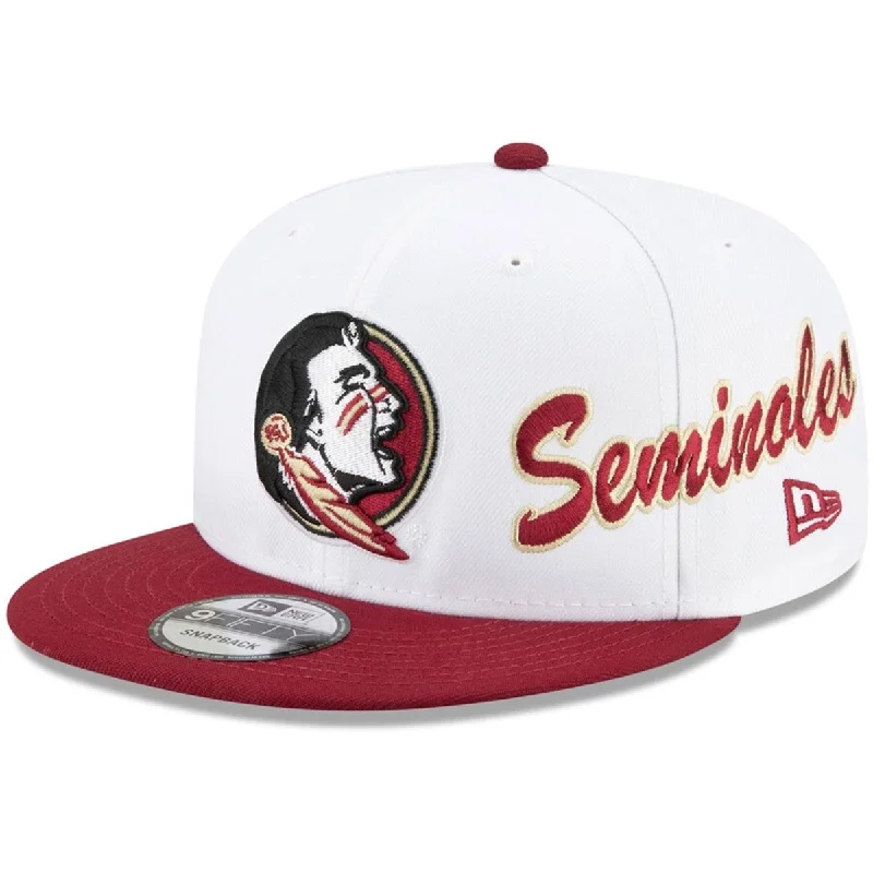 Trendy SnapbacksNew Era Seminole Logo/Seminoles 9Fifty Flat Bill Snapback Cap - White Trendy SnapbacksNew Era Seminole Logo/Seminoles 9Fifty Flat Bill Snapback Cap - White