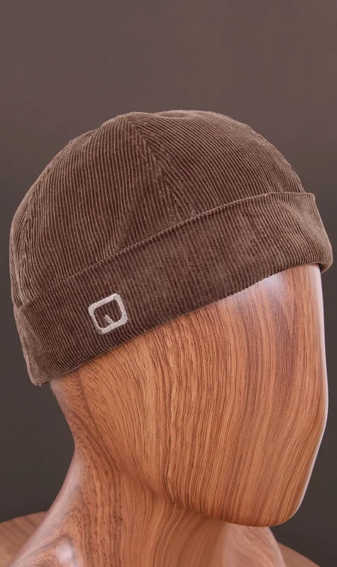 Classic Bowler HatsQL Velvet Docker Hat in Camel
