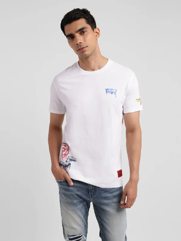 Men's Shirts with Raw-Edge HemlinesMen's Graphic Slim Fit T-shirt
