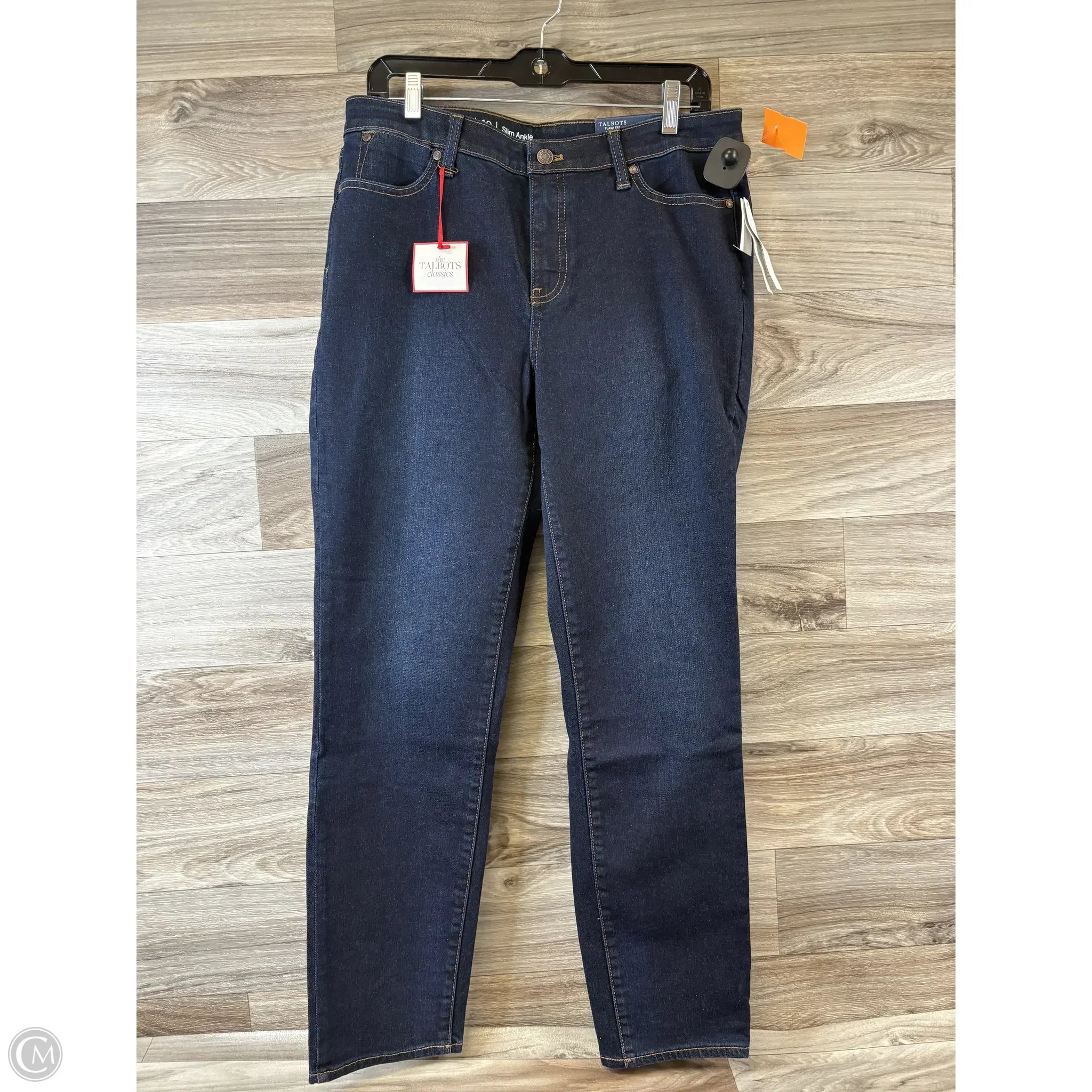 Jeans for Men with a Athletic BuildJeans Straight By Talbots In Blue Denim, Size: 10