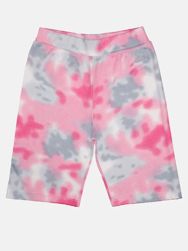 Comfort-First Men's Elastic Waistband Casual ShortsGirls Printed Cycling Shorts