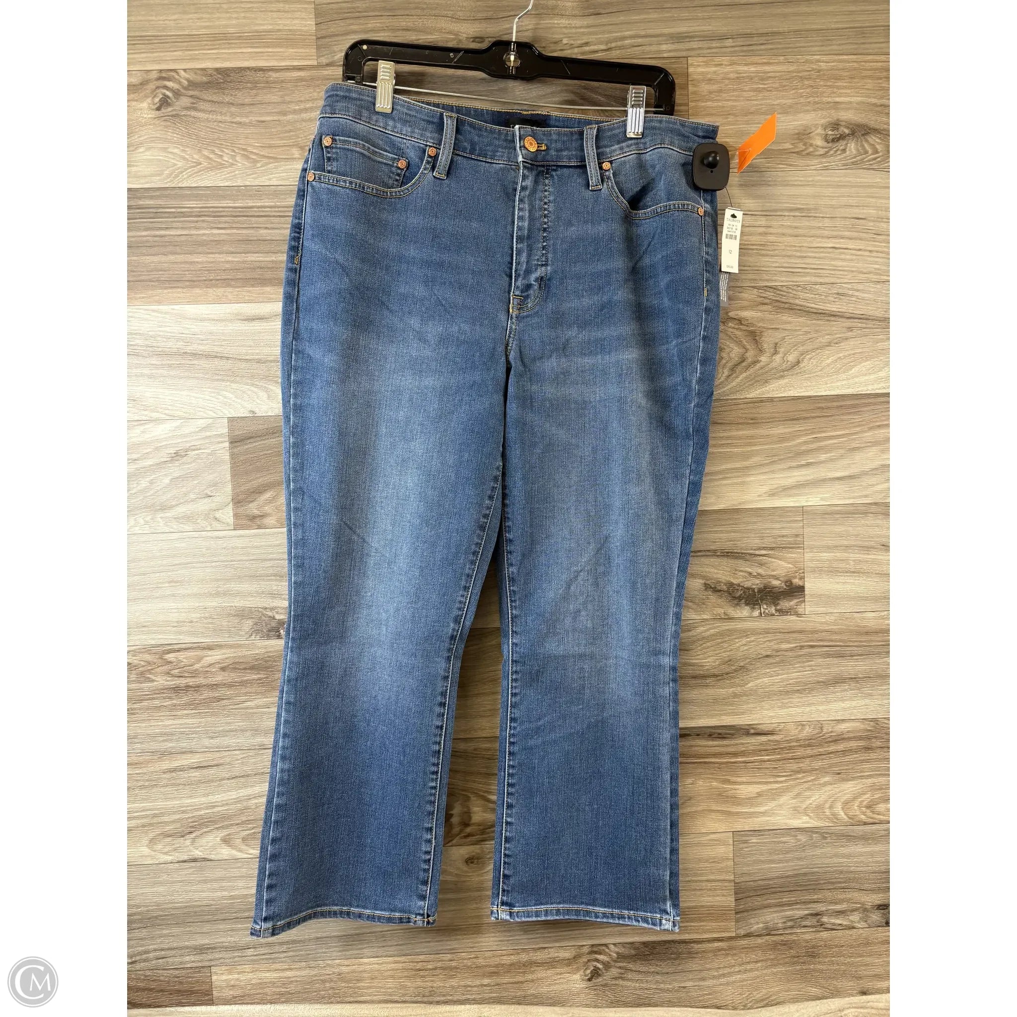 Hipster Skinny Men's JeansJeans Cropped By Talbots In Blue Denim, Size: 10