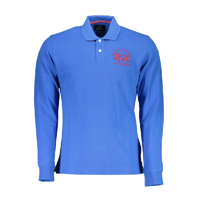 Men's Shirts with Contrast StitchingLa Martina  Cotton Polo Men's Shirt