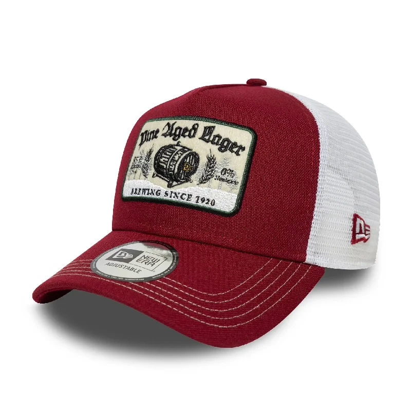 Artistic Derby HatsNew Era Vintage Dark Red 9FORTY A-Frame Trucker Adjustable Cap