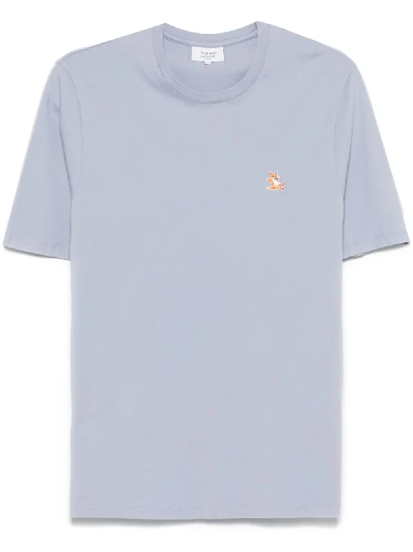 Men's Shirts for FishingMaison Kitsune Men's' T-Shirts And Polos Clear blue