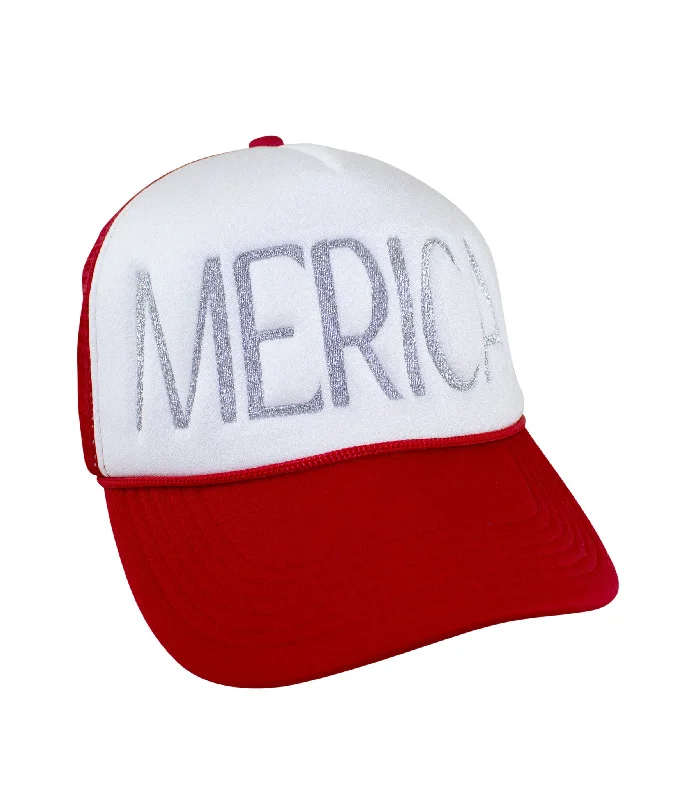 Unique Fedora Caps"Merica" Foam Trucker Hat