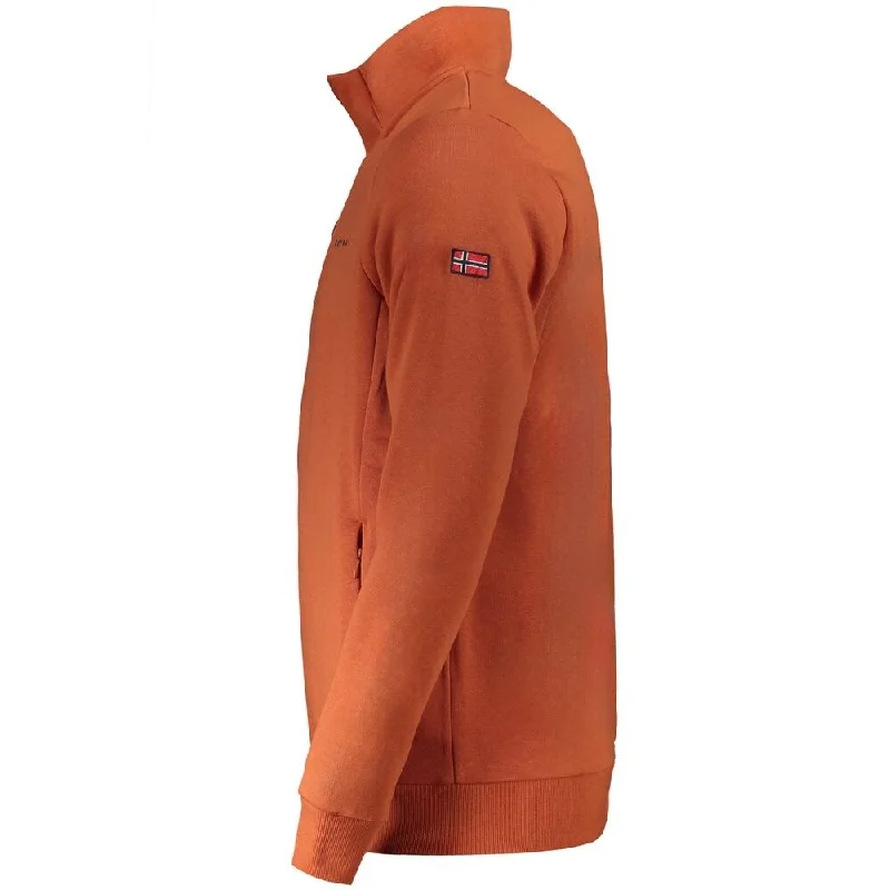 Men's Sweaters for Outdoor ActivitiesNorway 1963 Brown Cotton Men Men's Sweater