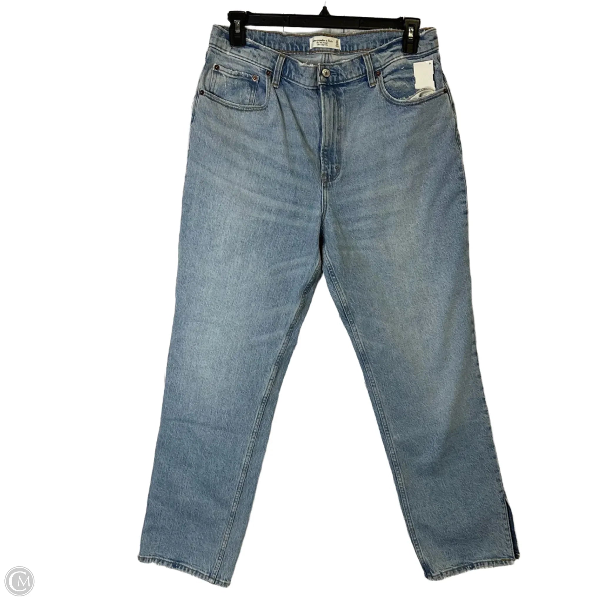 Classic Men's Jeans StyleJeans Straight By Abercrombie And Fitch In Blue Denim, Size: 14