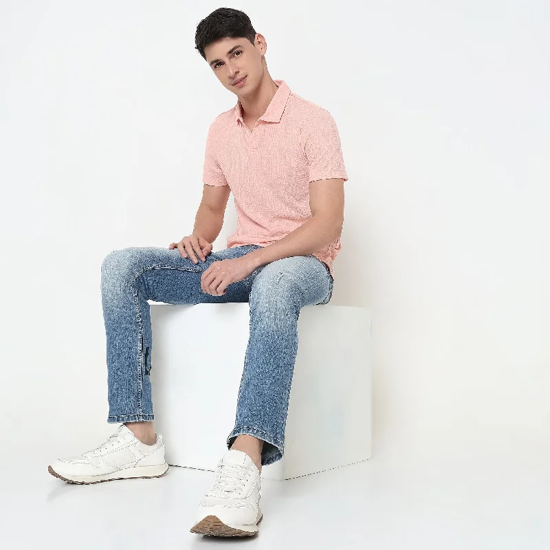 Men's Shirts with Antimicrobial TreatmentRegular Fit Structured Polo T-Shirt