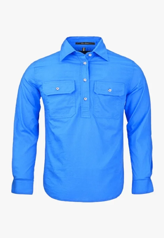 Men's Slim-Fit Shirts for a Flattering ShapePilbara Kids Closed Front Work Shirt RM400CF