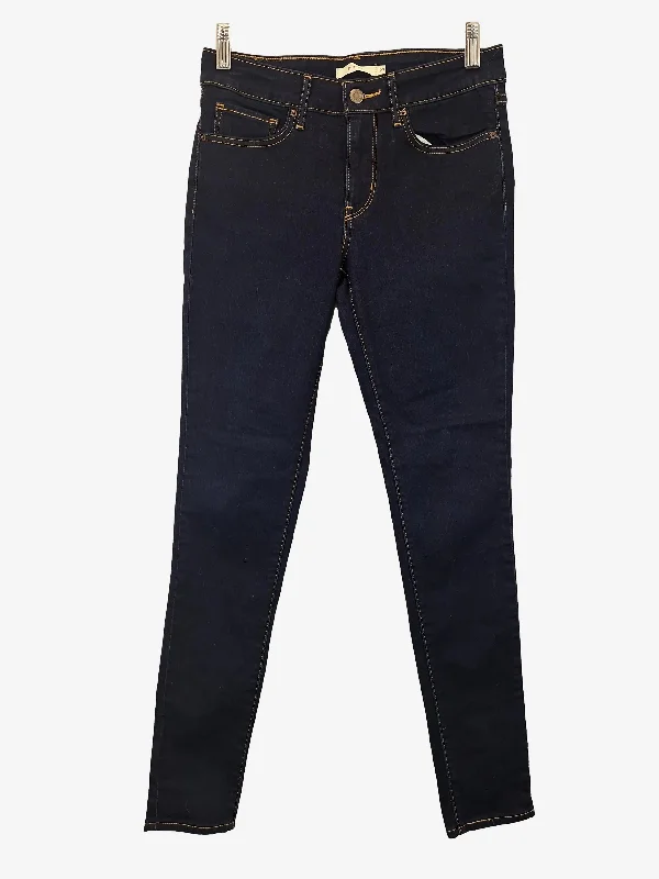 Jeans for Men with Skinny LegsLevi's Indigo 711 Skinny Denim Jeans Size 8