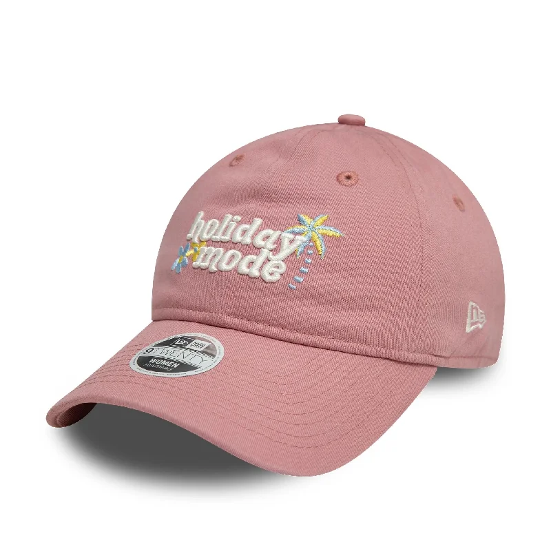Female Straw HatsWomens New Era Phrase Dark Pink 9TWENTY Adjustable Cap
