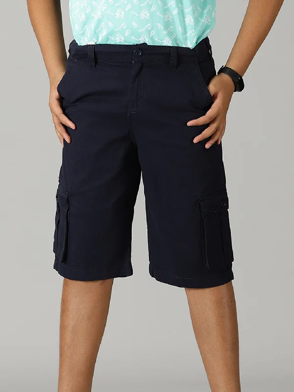 Elegant Men's Dress ShortsBoys Cotton Twill  Knee Length Cargo Short