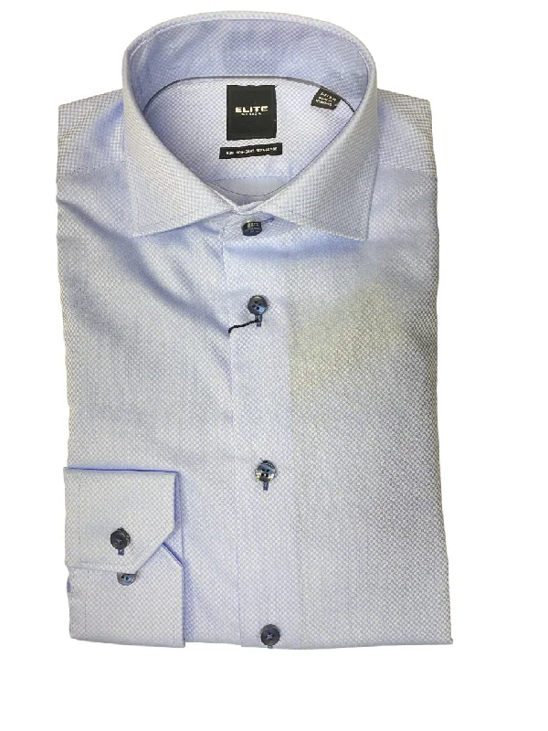 Breathable Men's Linen ShirtsSerica Elite Tapered 100% Cotton Navy Textured Dress Shirt - E2459015 18 Breathable Men's Linen ShirtsSerica Elite Tapered 100% Cotton Navy Textured Dress Shirt - E2459015 18