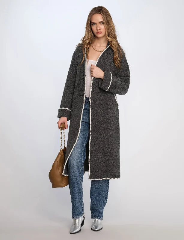 Men's Sweaters with Asymmetrical HemlinesJude Coatigan