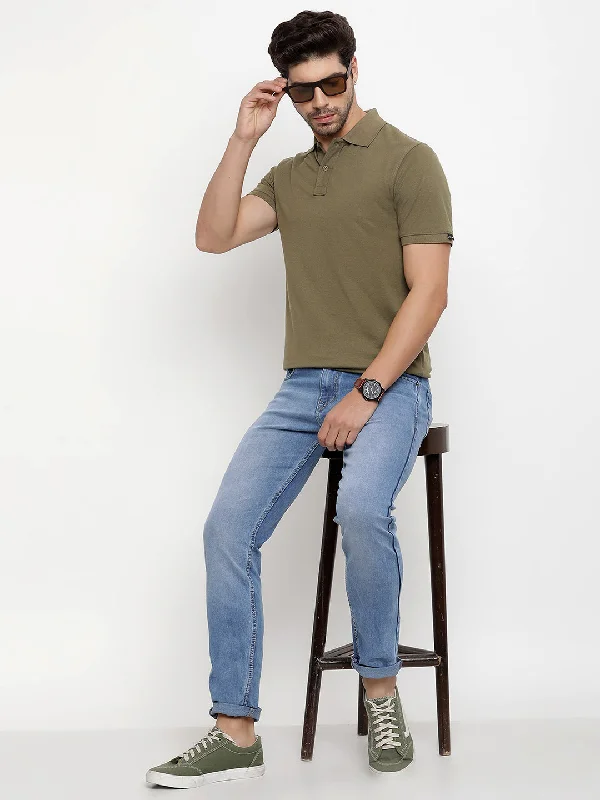 Elegant Straight-Leg Men's JeansJUMP USA Men Blue Relax Fit Mid-Rise Clean Look Stretchable Jeans Elegant Straight-Leg Men's JeansJUMP USA Men Blue Relax Fit Mid-Rise Clean Look Stretchable Jeans