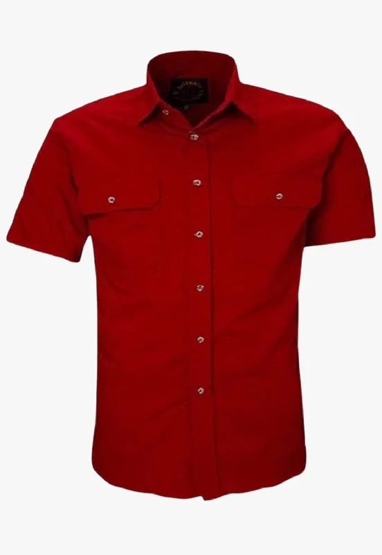 Men's Wrinkle-Free Shirts for Easy CarePilbara Mens O/Front S/Sleeve Work Shirt RM500BTS Men's Wrinkle-Free Shirts for Easy CarePilbara Mens O/Front S/Sleeve Work Shirt RM500BTS