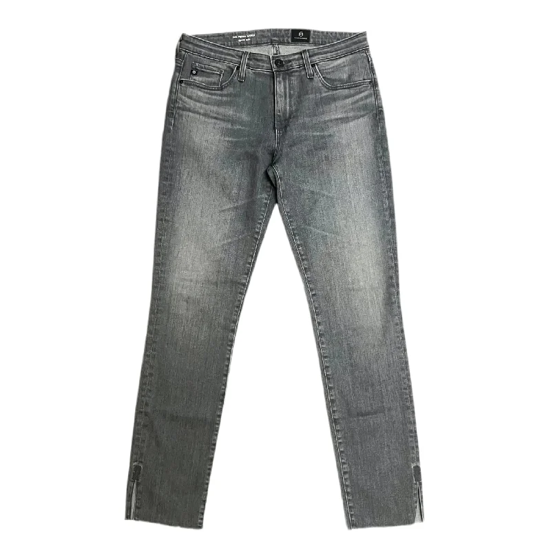 Men's Jeans with Fashionable RipsJeans Skinny By Adriano Goldschmied In Grey Denim, Size: 4 Men's Jeans with Fashionable RipsJeans Skinny By Adriano Goldschmied In Grey Denim, Size: 4