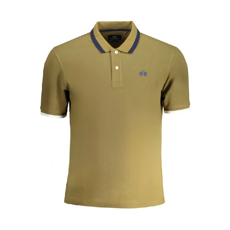Men's Shirts with Checkered PatternsLa Martina  Cotton Polo Men's Shirt