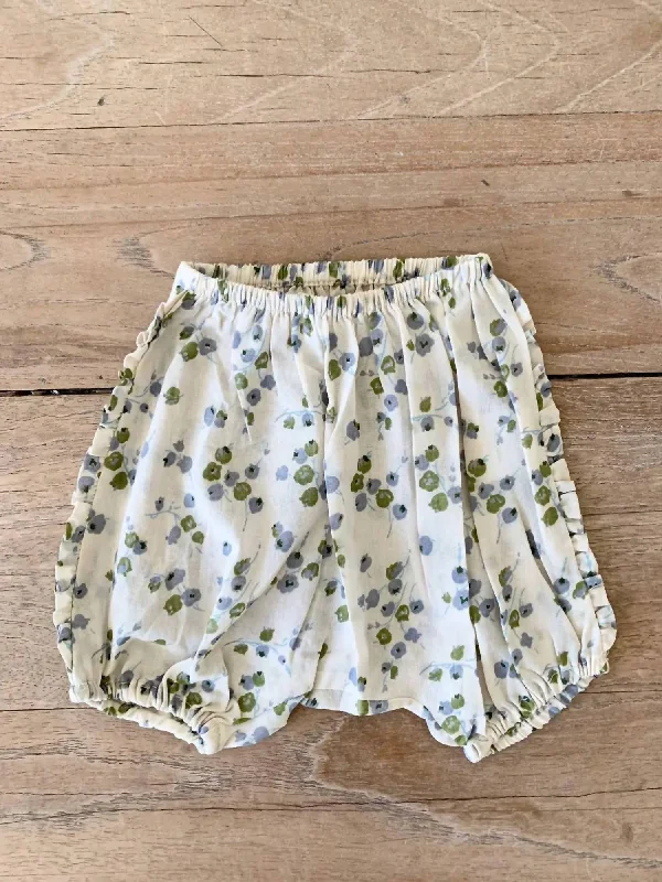 Men's Short-Waisted Dress ShortsInfant Floral Bloomer Shorts In Green