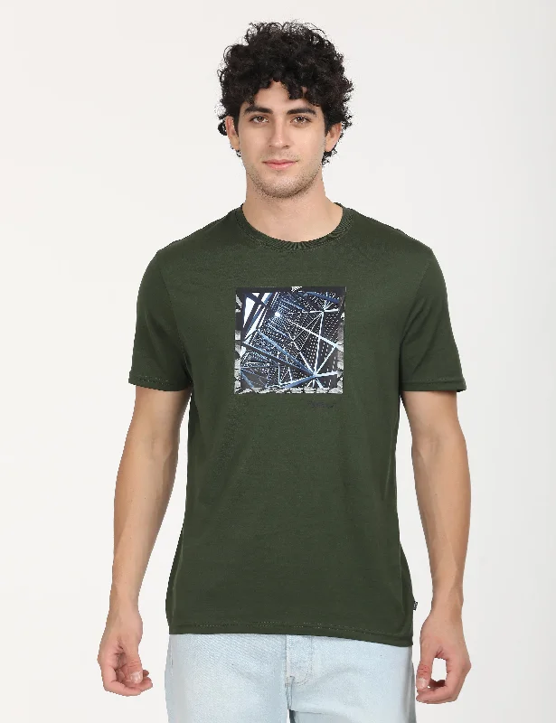 Men's Shirts for Outdoor ActivitiesMen's Graphic Print Slim Fit T-shirt