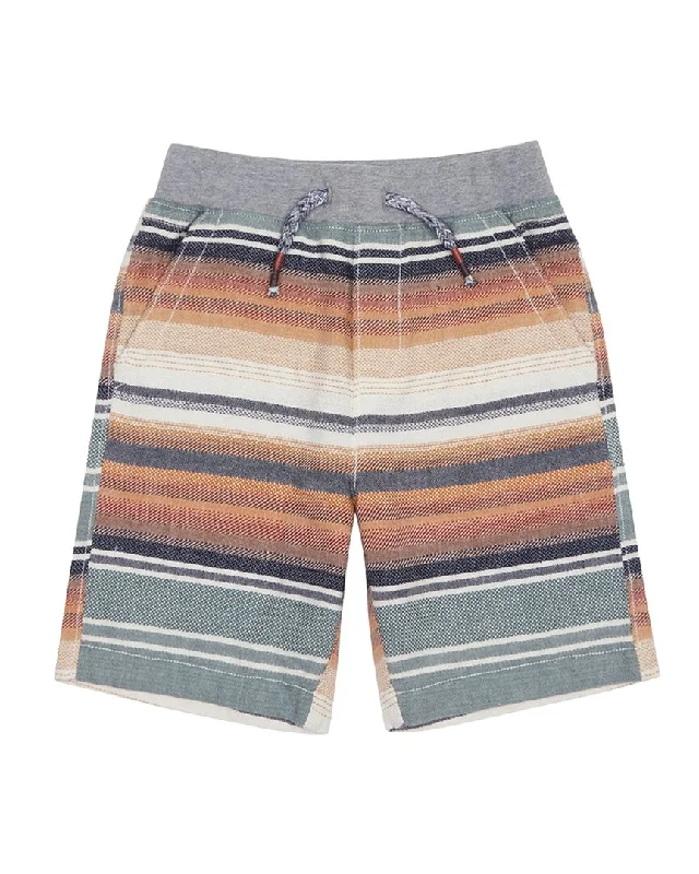 Men's Cool and Breathable Linen Summer ShortsPeek Kids Coltan Stripe Pull-On Short