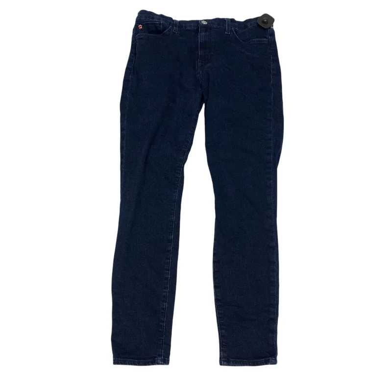 Men's Straight-Leg Jeans in Dark WashJeans Designer By Hudson In Blue Denim, Size: 8