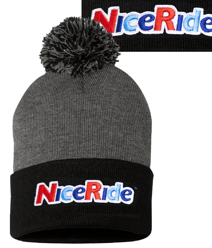 Affordable Winter Hats"Smile" Puff Beanie
