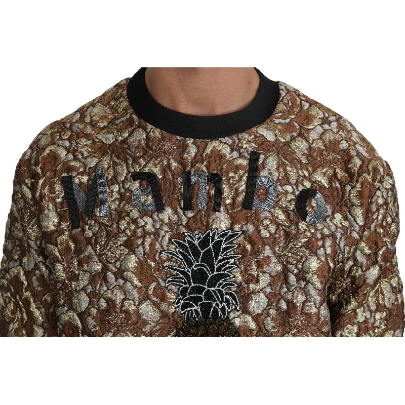Trendy Men's Oversized SweatersDolce & Gabbana Opulent Multicolor Crewneck Men's Sweater Trendy Men's Oversized SweatersDolce & Gabbana Opulent Multicolor Crewneck Men's Sweater