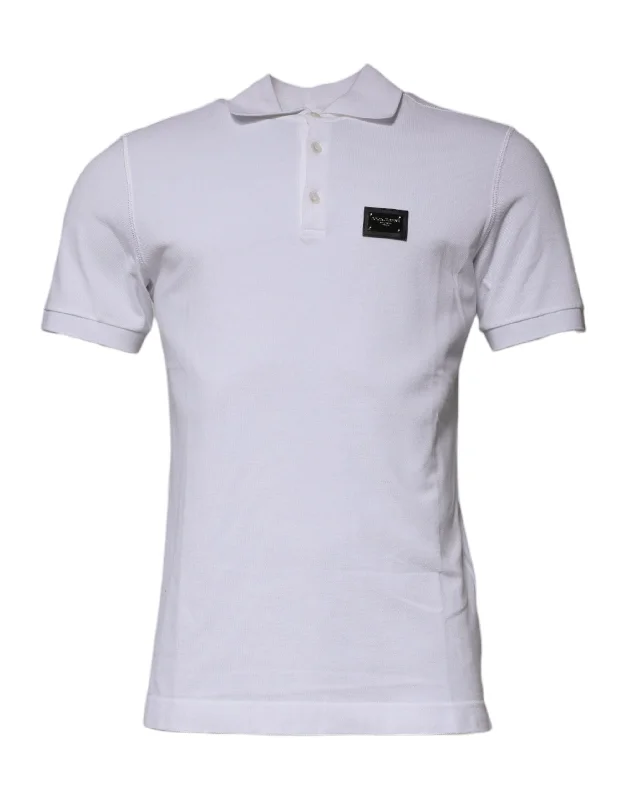 Men's Shirts with Floral PrintsDolce & Gabbana Cotton Logo Plaque Colla Polo Men's T-shirt Men's Shirts with Floral PrintsDolce & Gabbana Cotton Logo Plaque Colla Polo Men's T-shirt