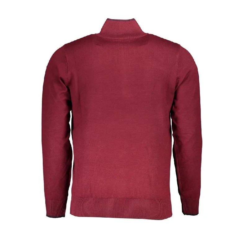 Men's Sweaters with Low-Neck DesignsU.S. Grand Polo Elegant Half-Zip Sweater with Embroidery Men's Detail Men's Sweaters with Low-Neck DesignsU.S. Grand Polo Elegant Half-Zip Sweater with Embroidery Men's Detail