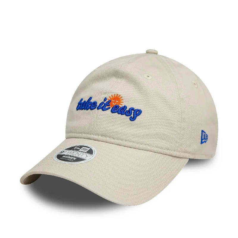 Classic Derby HatsWomens New Era Phrase Cream 9TWENTY Adjustable Cap