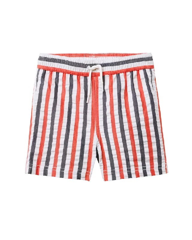 High-Quality Men's Swim ShortsJanie and Jack Recycled Striped Seersucker Swim Trunk