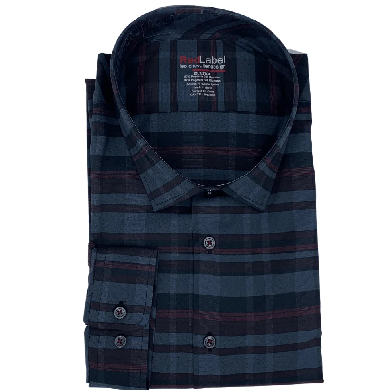 Men's Dressy Button-Down Shirts for Formal OccasionsLeo Chevalier Red Label Long Sleeve Sport Shirt Tall Sizes - 427145/QT 0937 Men's Dressy Button-Down Shirts for Formal OccasionsLeo Chevalier Red Label Long Sleeve Sport Shirt Tall Sizes - 427145/QT 0937