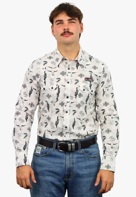 Classic Men's Dress ShirtsRock & Roll Mens Aztec Poplin Long Sleeve Shirt