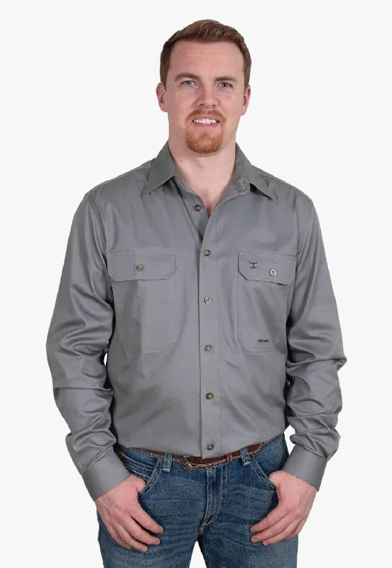 Men's Solid-Colored Shirts for VersatilityJust Country Mens Evan Work Shirt JC20202