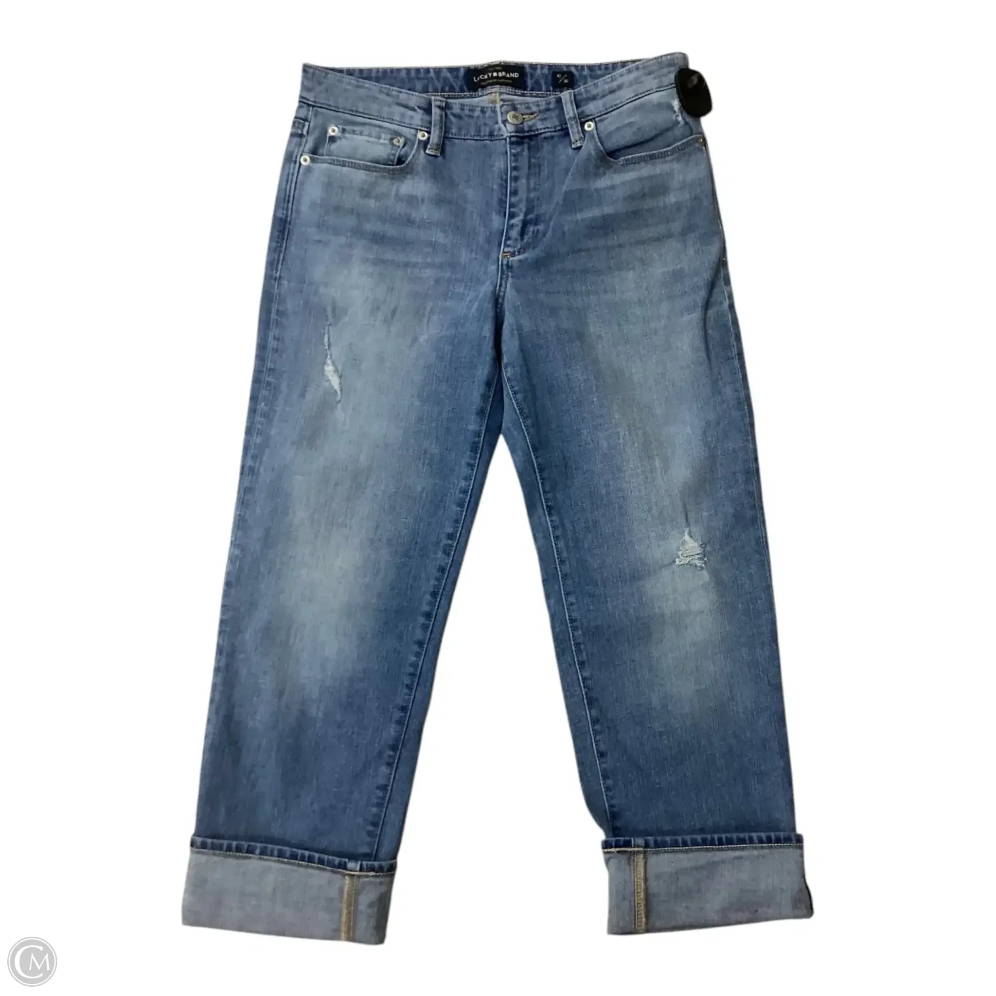 Men's Jeans with Stretch FabricJeans Cropped By Lucky Brand In Blue, Size: 10