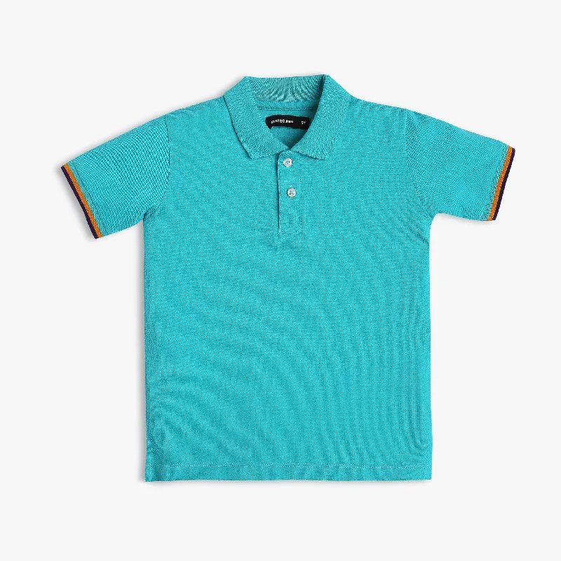 Men's Shirts with Logo EmbossmentsBoy's Regular Fit Solid Polo T-Shirt