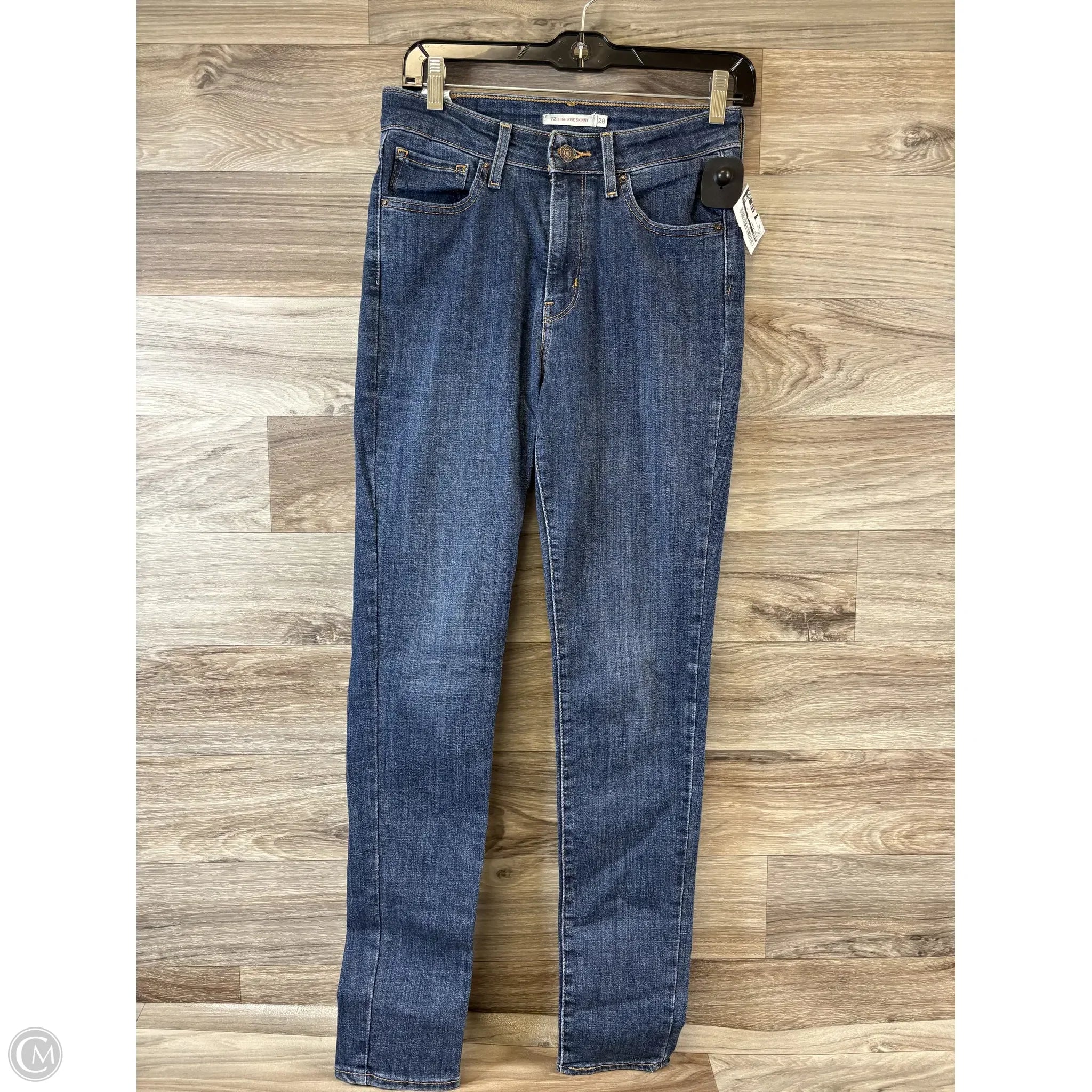 Men's Jeans with Elastic WaistbandsJeans Skinny By Levis In Blue, Size: 28