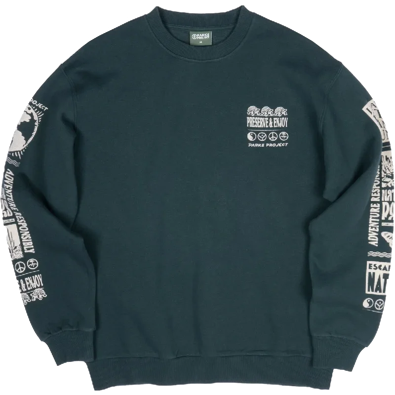 Men's Sweaters with Patchwork DesignsMen's National Parks Activist Crew