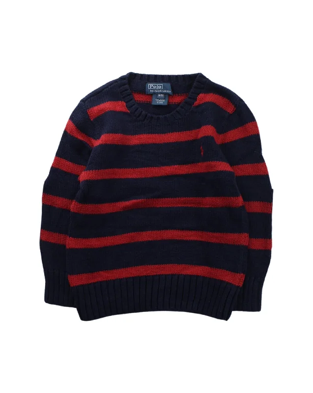 Men's Sweaters with Fold-Over CuffsPolo Ralph Lauren Knit Sweater 3T