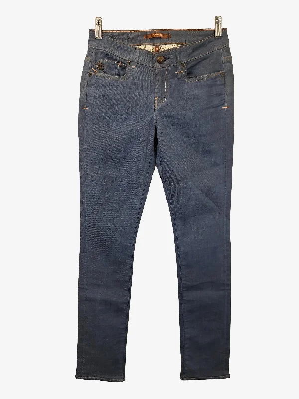 Men's Jeans with RipsDeener Low Rise Mid Blue Denim Jeans Size 8