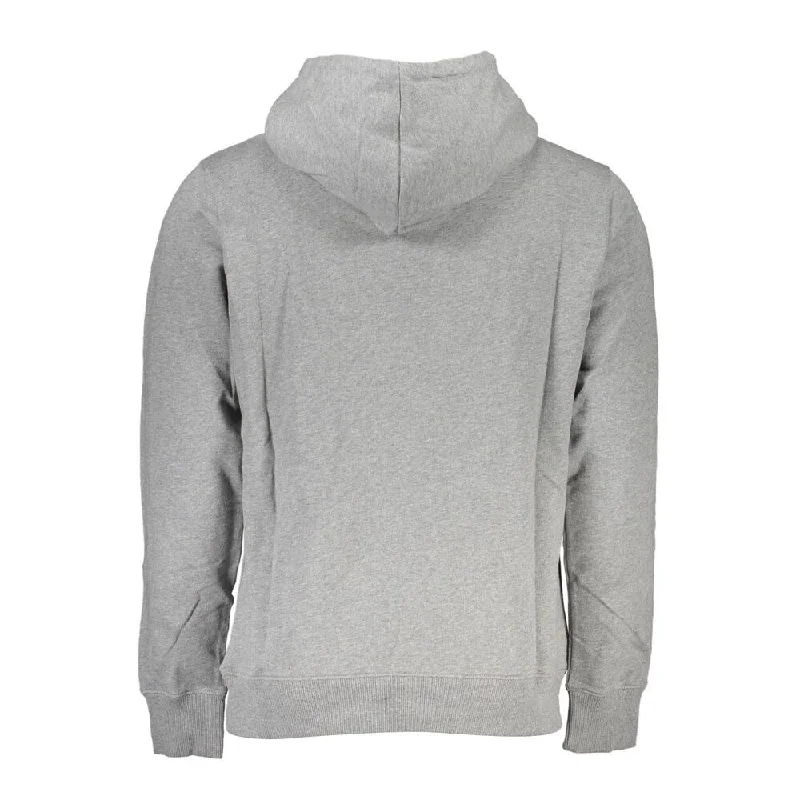 Men's Sweaters in Bright ColorsCalvin Klein Chic Gray Hooded Sweatshirt with Central Men's Pocket Men's Sweaters in Bright ColorsCalvin Klein Chic Gray Hooded Sweatshirt with Central Men's Pocket
